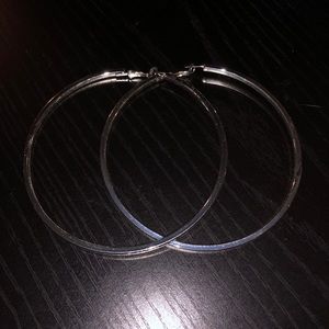 Silver hoops